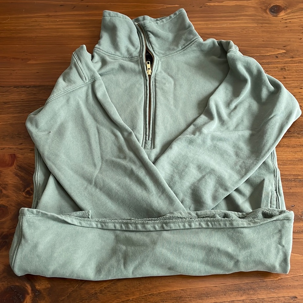Jcrew green sweatshirt